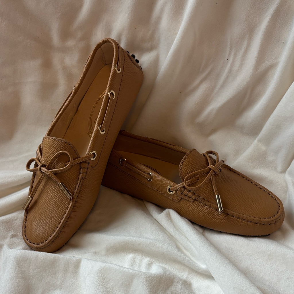 Tod's Brown Leather Moccasins
